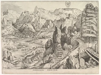 A Penitente Madalena Poenitens de The Large Landscapes, ca. 1555-56.