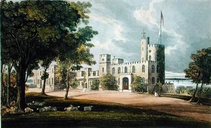 Norris, do "Repositório de Artes" de Ackermann, publicado c.1826 (cor litho)