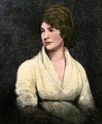 Retrato de Mary Wollstonecraft (1759-97) (gravura)