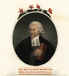 Retrato de Colin Milne, botânico.1806 (gravura)
