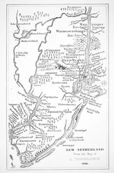 América Colonial: a colônia holandesa de New Netherland (litho)