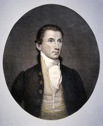 James Monroe (1758-1831) gravada por Asher Brown Durand (1796-1886) (gravura em cores)