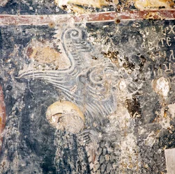 Fresco na igreja em Deliana, Creta, Grécia (foto)