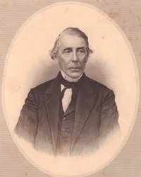 Retrato do sacerdote metodista americano John Price Durbin (1800-1876), gravura de W Wellstood, do Repositório das Mulheres, Estados Unidos, cerca de 1870