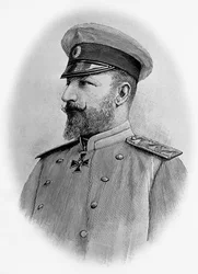 Retrato de Fernão I (1861-1948), Czar da Bulgária, gravura