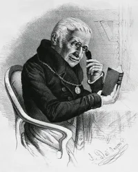 Retrato de Lorenzo Rondolini (1752-1844), médico e escritor italiano, desenho de Antonio Dall