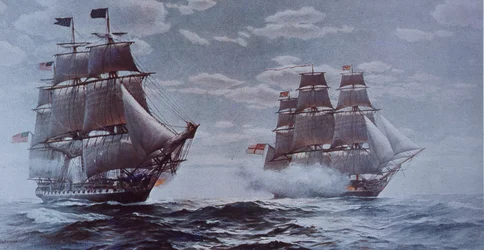 Constituição do USS e HMS Java (cor litho)