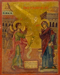 Ícone da Anunciação, século XVIII-XIXIX