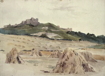 Um castelo em uma colina