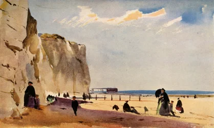 Cena da costa, Normandia, c1860, 1934.
