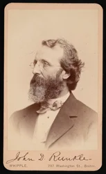 Retrato de John Daniel Runkle 1822-1902, entre 1865 e 1873.