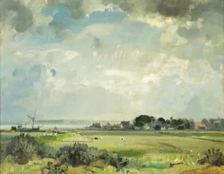 Rio Suffolk (óleo sobre tela)