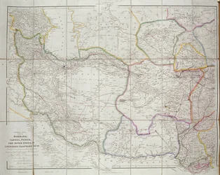 Mapa da Ásia Central, 1834