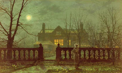 Uma senhora em um jardim ao luar, 1882