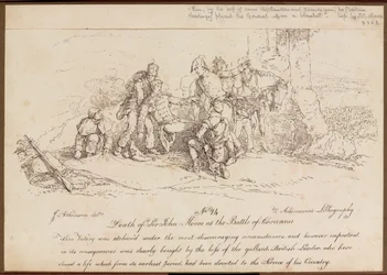 Morte de Sir John Moore na Batalha da Corunha, 16 de janeiro de 1809