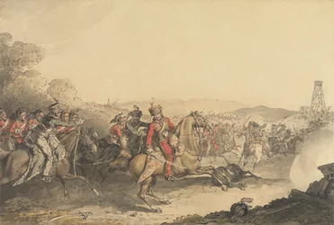 O Marquês de Anglesea Ferido ao Liderar uma Carga de Cavalaria Pesada no Encerramento da Batalha de Waterloo