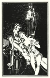 Ilustração para Don Juan de Lord Byron: Mas Juan era bastante "Um Caldo de um Rapaz" (litho)