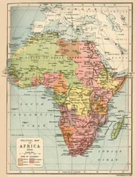 Mapa político de África, 1914, 1920