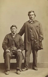 Takerei e Hapimana, c.1863 (impressão de albume)