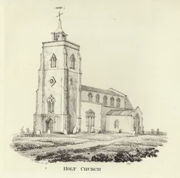 A Igreja de Santo André, na aldeia de Holt