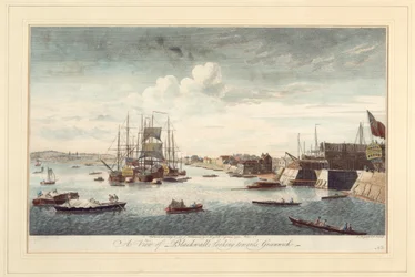 Vista de Blackwall na direção de Greenwich