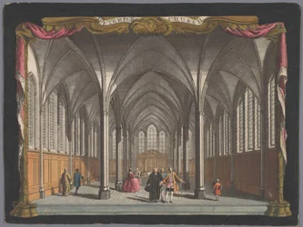 Vista do interior da Igreja do Templo em Londres