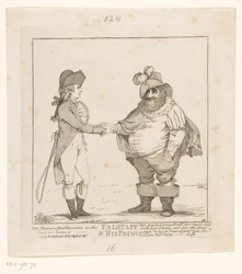 Fox en de Prins van Wales, 1783
Falstaff & o seu Príncipe (título sobre o objecto)