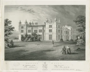 Drayton Bassett - "Drayton Manor": litografia, nd [1812-1863]