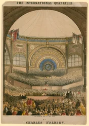 A Quadrilha Internacional de Charles D&39;Albert, dia de abertura, 1 de maio de 1862