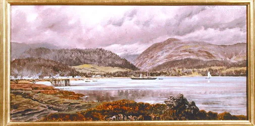 Brodick Pier, 20 de Agosto de 1886 (óleo sobre tela)