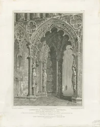 Catedral de Lichfield - entrada oeste: gravura, nº [c 1820]