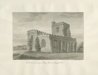 Igreja de Arley: desenho em sépia, 1846