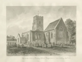 Igreja de Armitage: desenho sépia