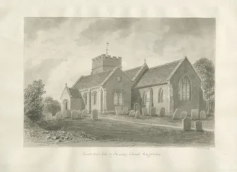 Igreja de Armitage: desenho sépia, 1823