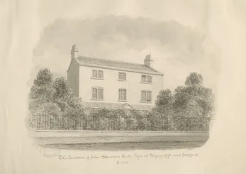 Baswich Village - casa de John Stevenson Salt, Esq. : desenho sépia