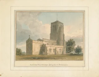 Bedfordshire - igreja de Cockayne Hatley, 1817