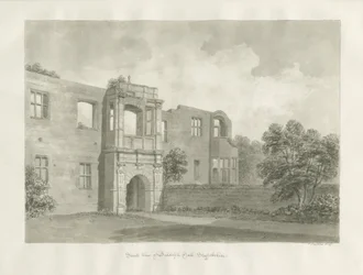 Biddulph Hall (antigo) : desenho sépia