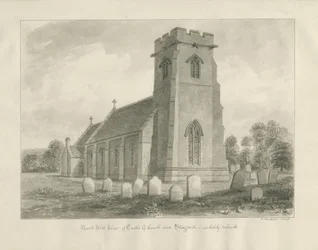 Igreja do Castelo - Igreja: desenho sépia