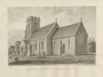 Igreja do Castelo - Igreja: desenho sépia