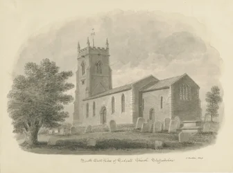 Igreja Codsall: desenho sépia