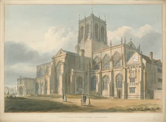 Dorset - igreja de Sherborne, 1802