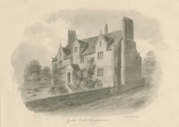 Forton Hall: desenho de lavagem