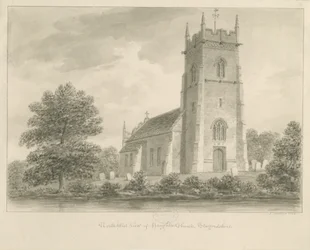 Igreja Haughton: desenho em sépia