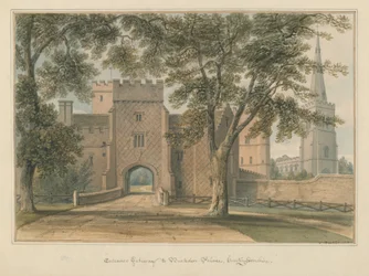 Huntingdonshire - Palácio de Buckden, 1800