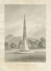 Ilam Village - Cross: desenho em sépia