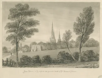 Lichfield - Stowe: desenho sépia