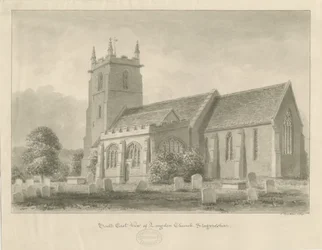 Igreja Longdon: desenho sépia