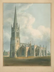 Oxfordshire - Igreja de Bloxham, 1802