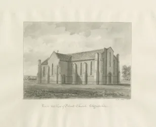Igreja de Pelsall: desenho em sépia