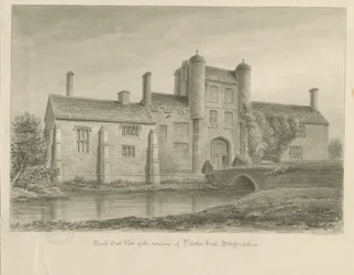 Pillaton Hall: desenho sépia